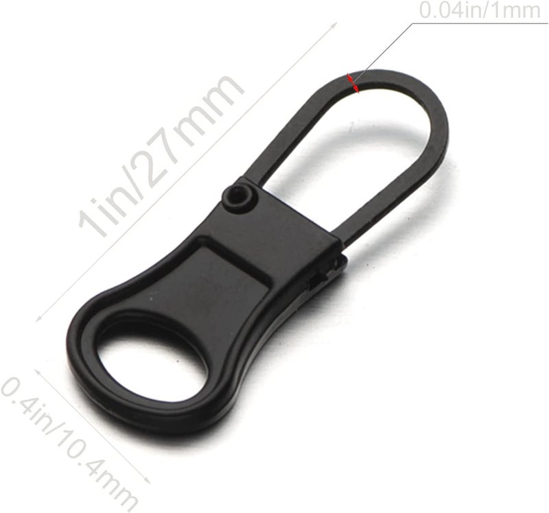 Mizeer Zipper Pull Replacement for Jacket, Perfect for Small Hole Zippers, Detachable Small Zipper Pulls Tab Repair for Clothing Jackets Boots Purse - Image 2